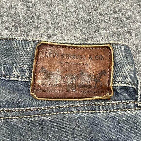 Vintage Levis 514 Slim Straight Jeans W34 L30 Denim Blue - Picture 8 of 12